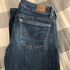 American eagle skinny kick jeans stretch - size 4